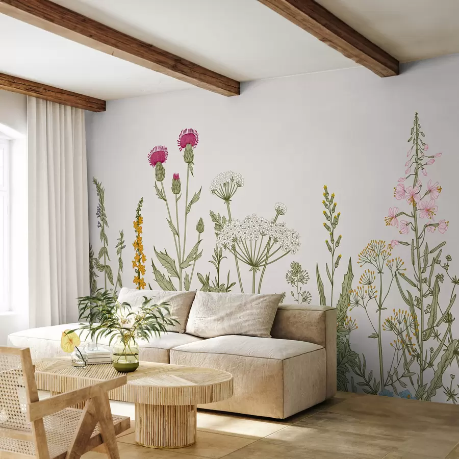 wall murals Boho style plants u71743