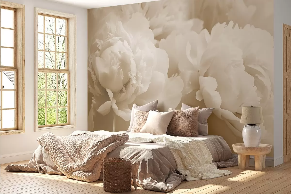 wall murals Peonies w04336v1