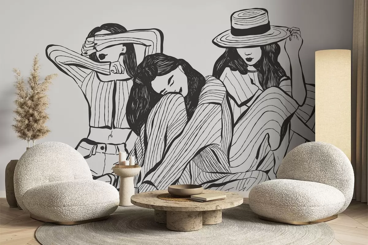 wall murals Girls w04384