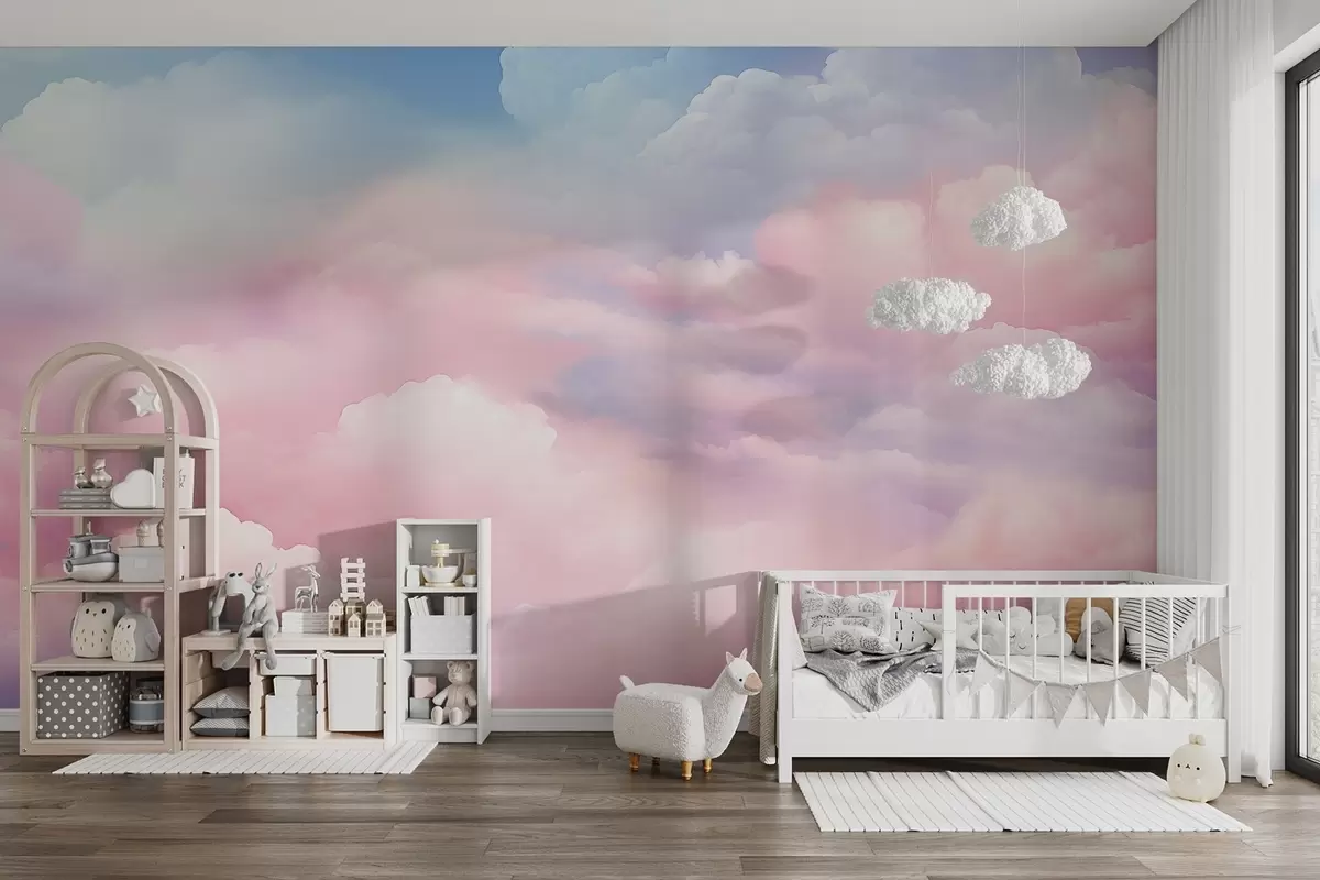 wall murals Colourful clouds w04387