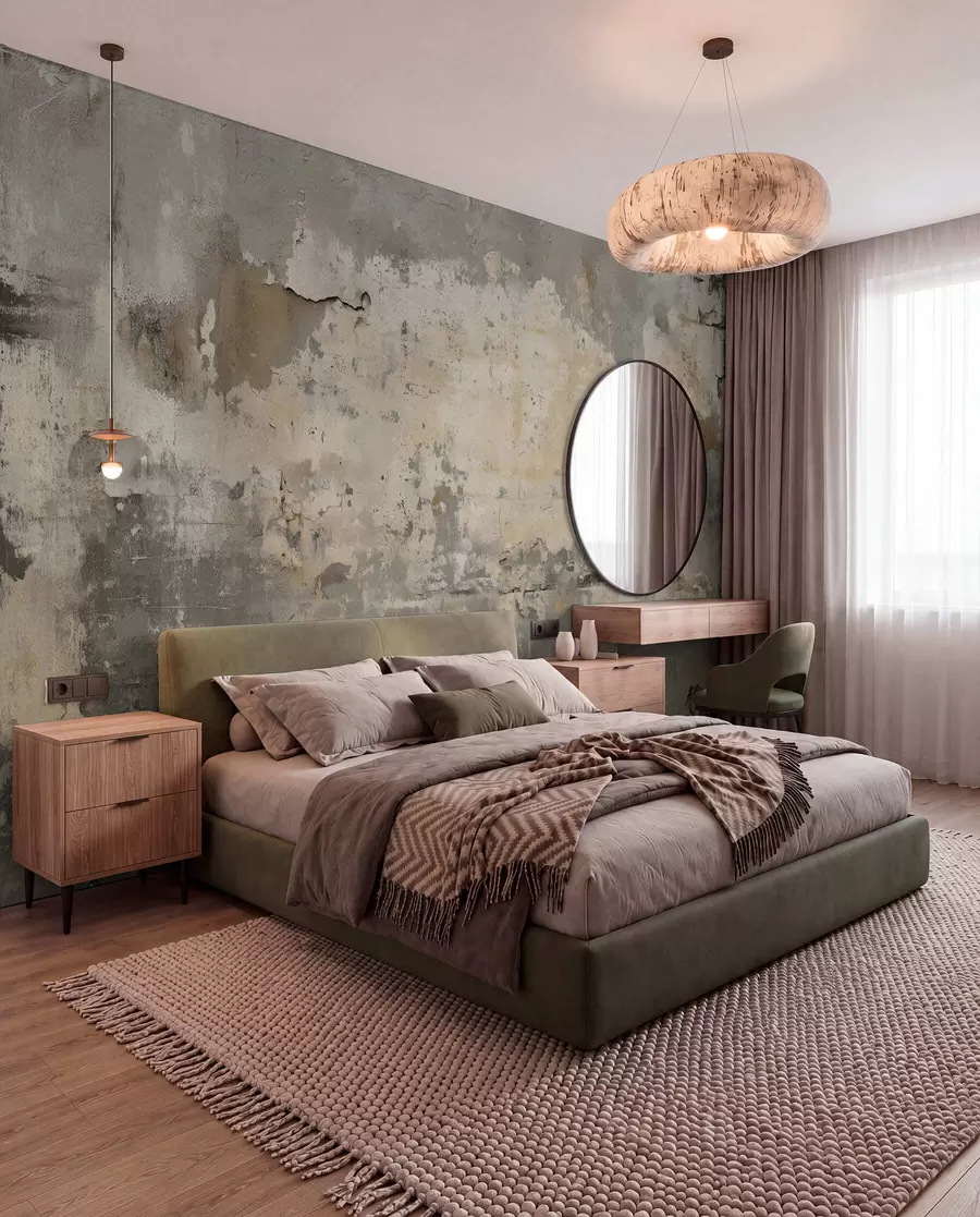 wall murals imitation of a textured old wall w04311