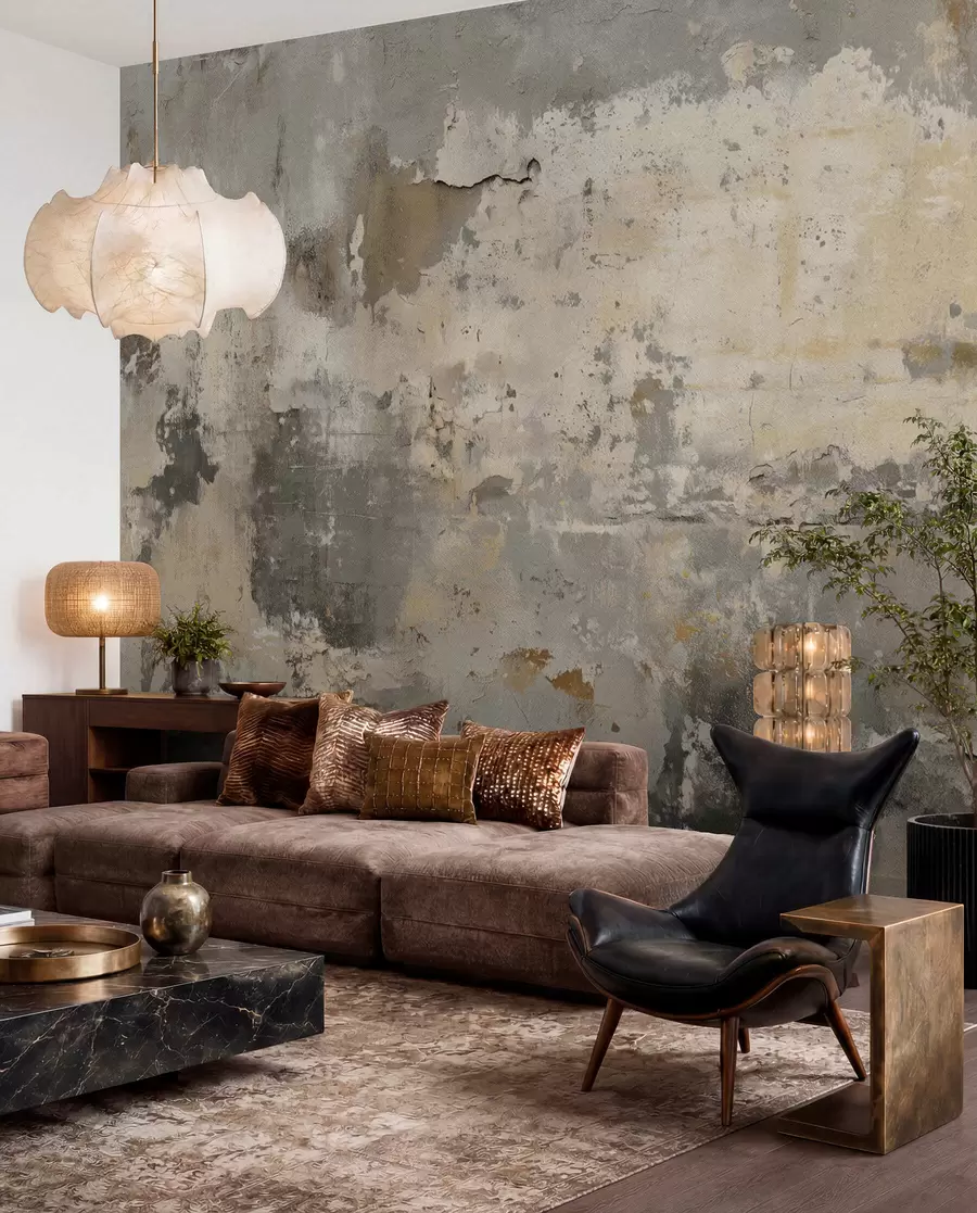 wall murals imitation of a textured old wall w04311