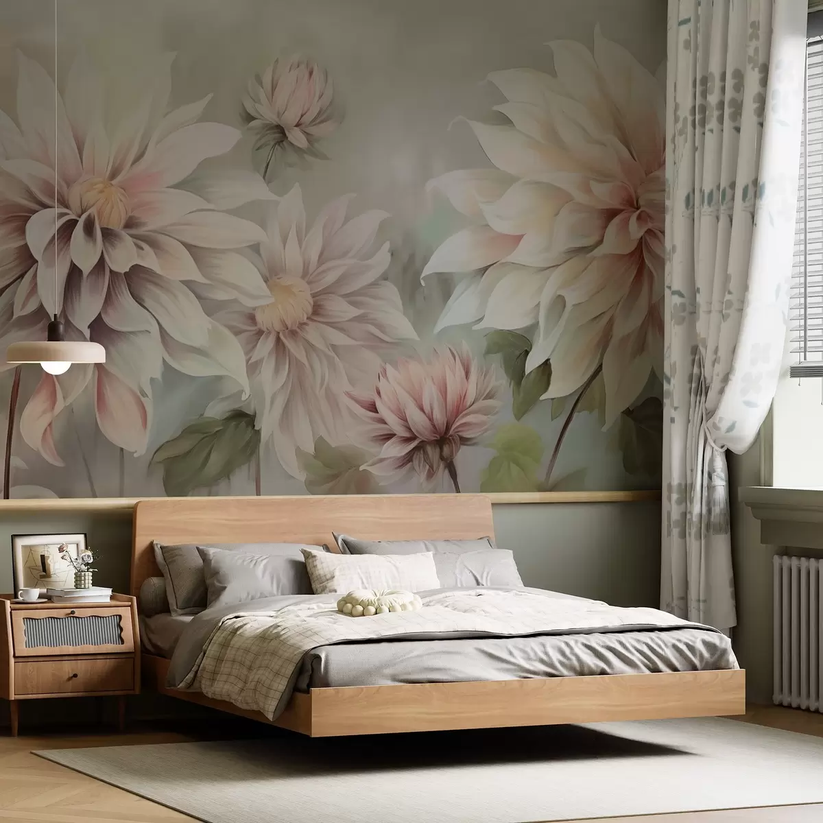 wall murals Dahlias w04431