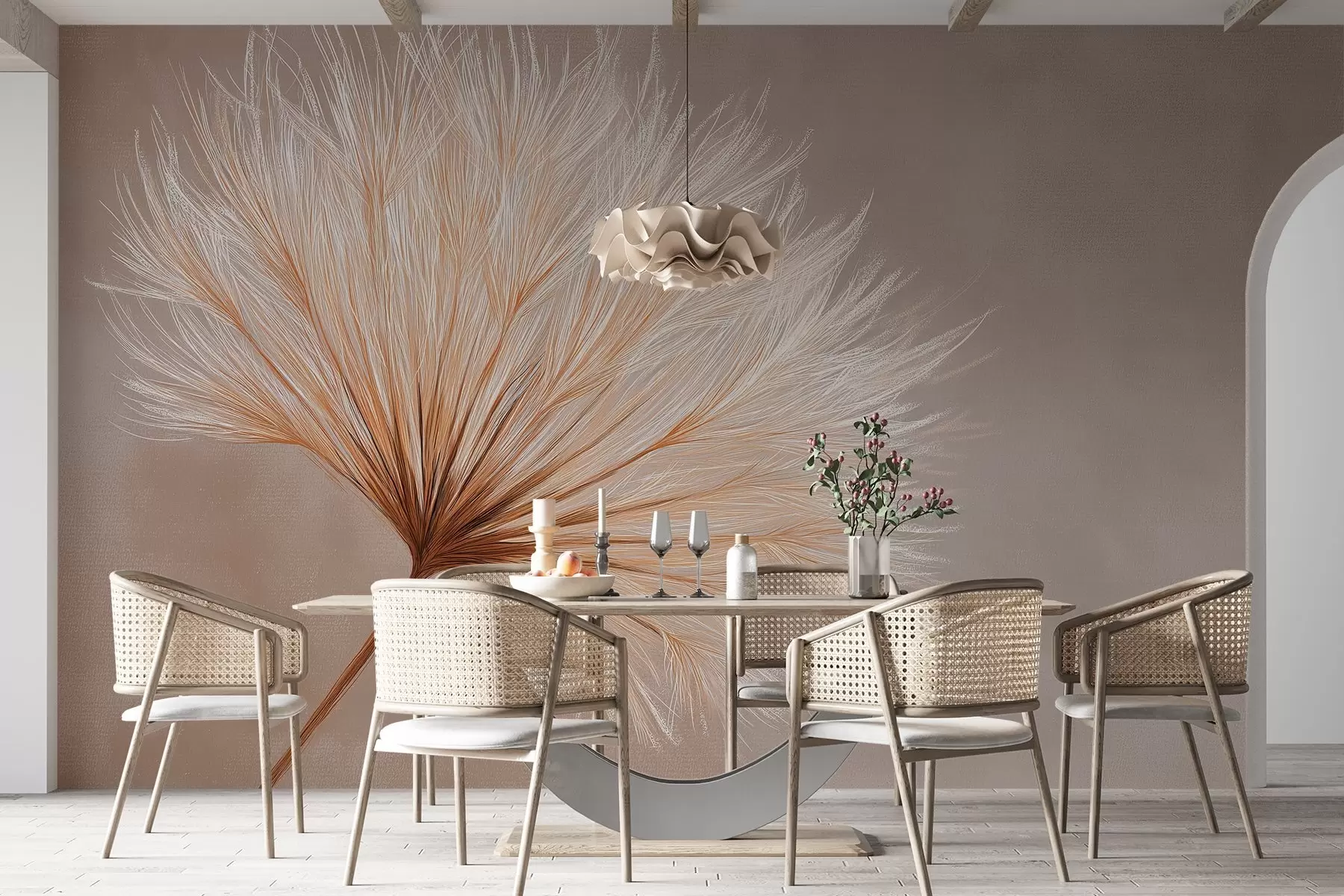 wall murals Pastel flower w04422