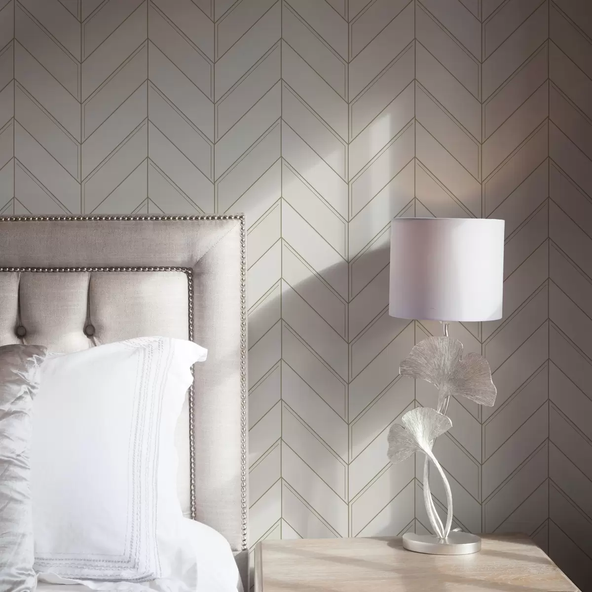 Wallpaper Geometric pattern in light tones with lines a00491
