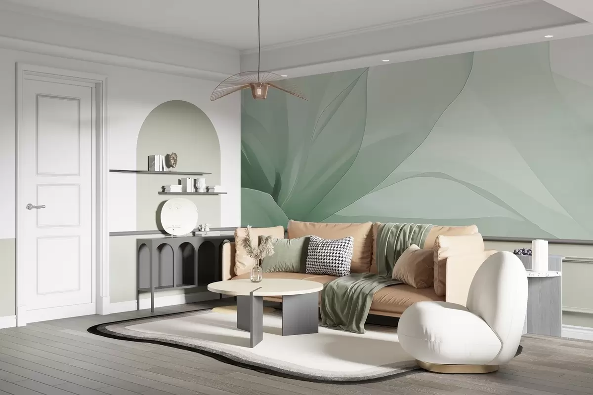 wall murals Abstract flower w04435v1