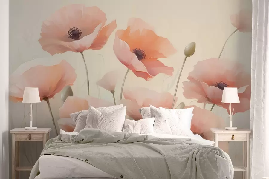 wall murals Poppies w04462
