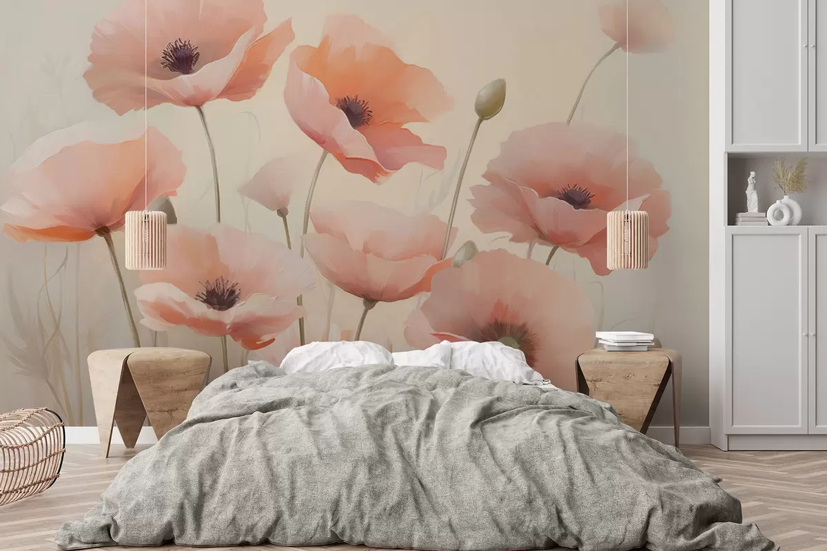 wall murals Poppies w04462