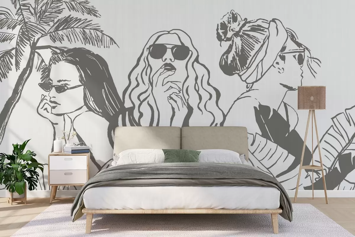 wall murals Girls w04463v1