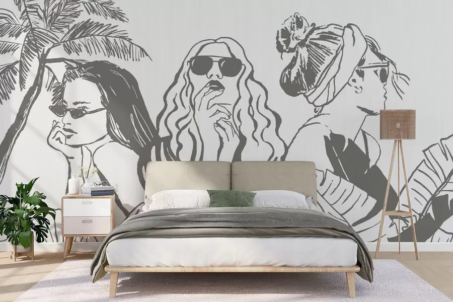 wall murals Girls w04463v1