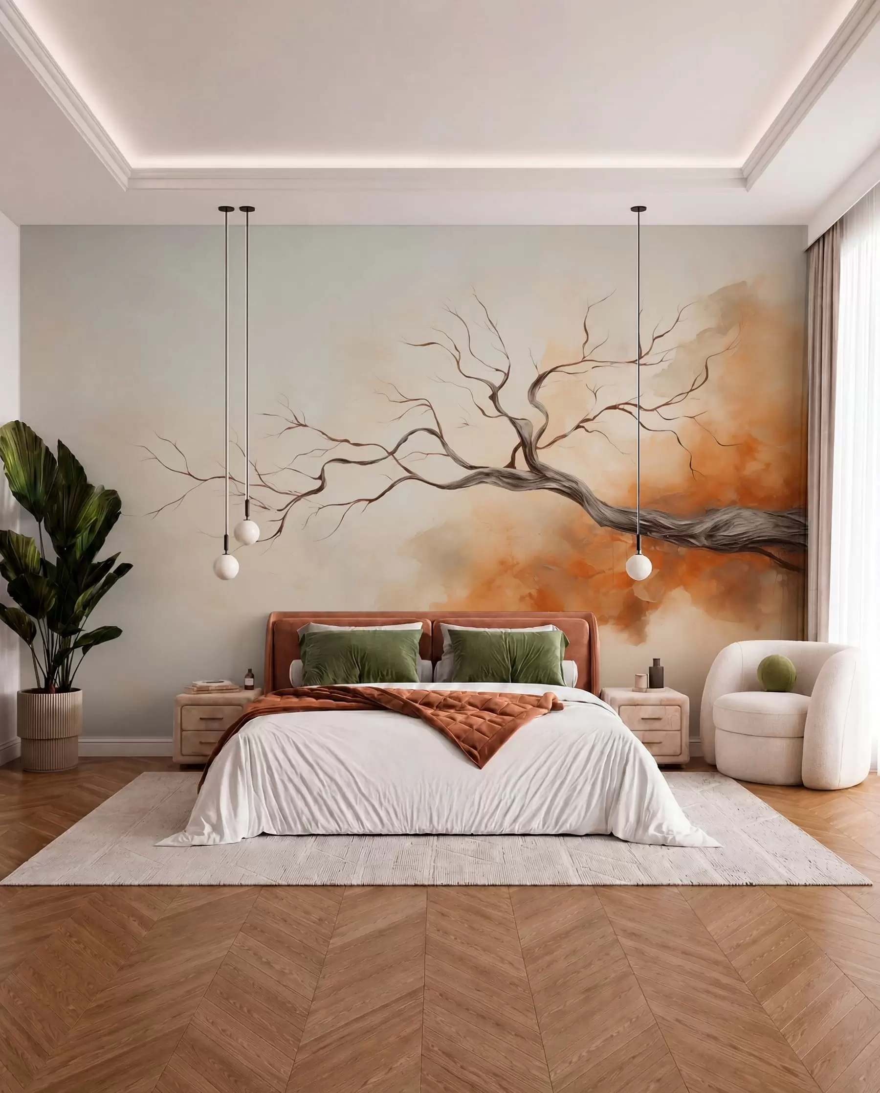 wall murals Tree branch w04449
