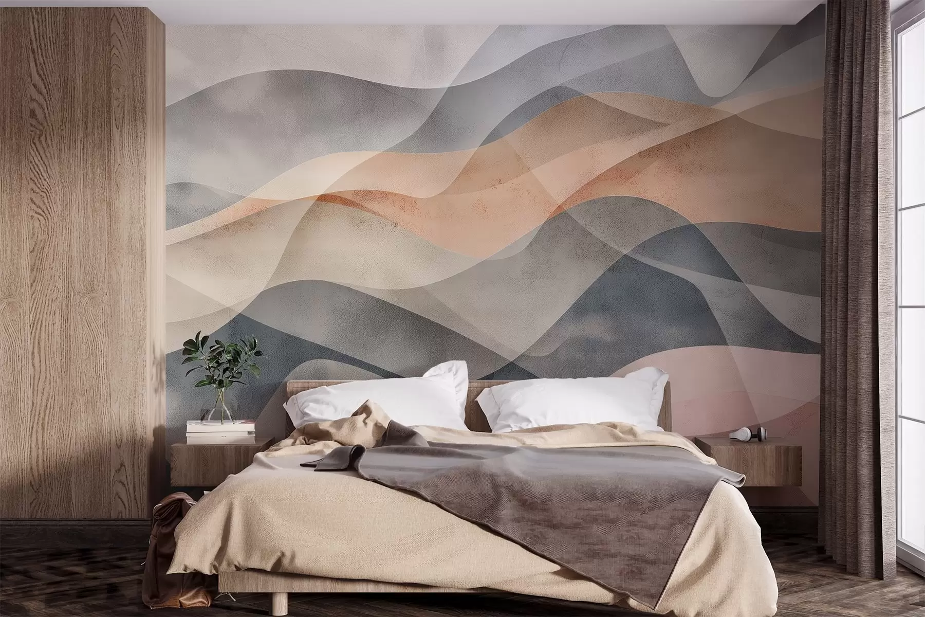 wall murals Abstract lines w04451