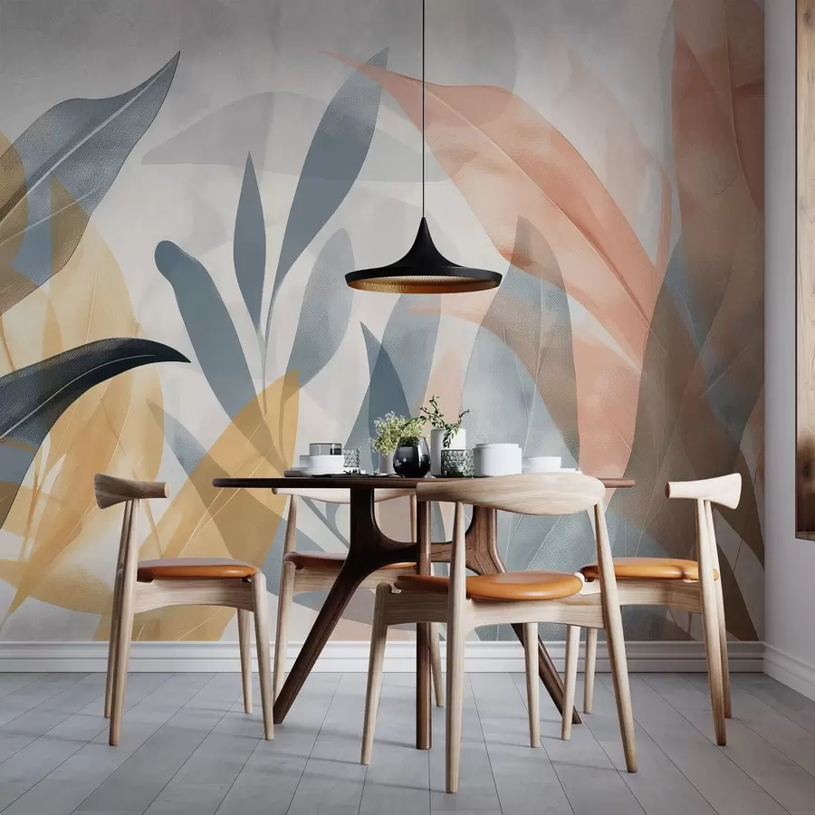 wall murals Colourful leaves w04483