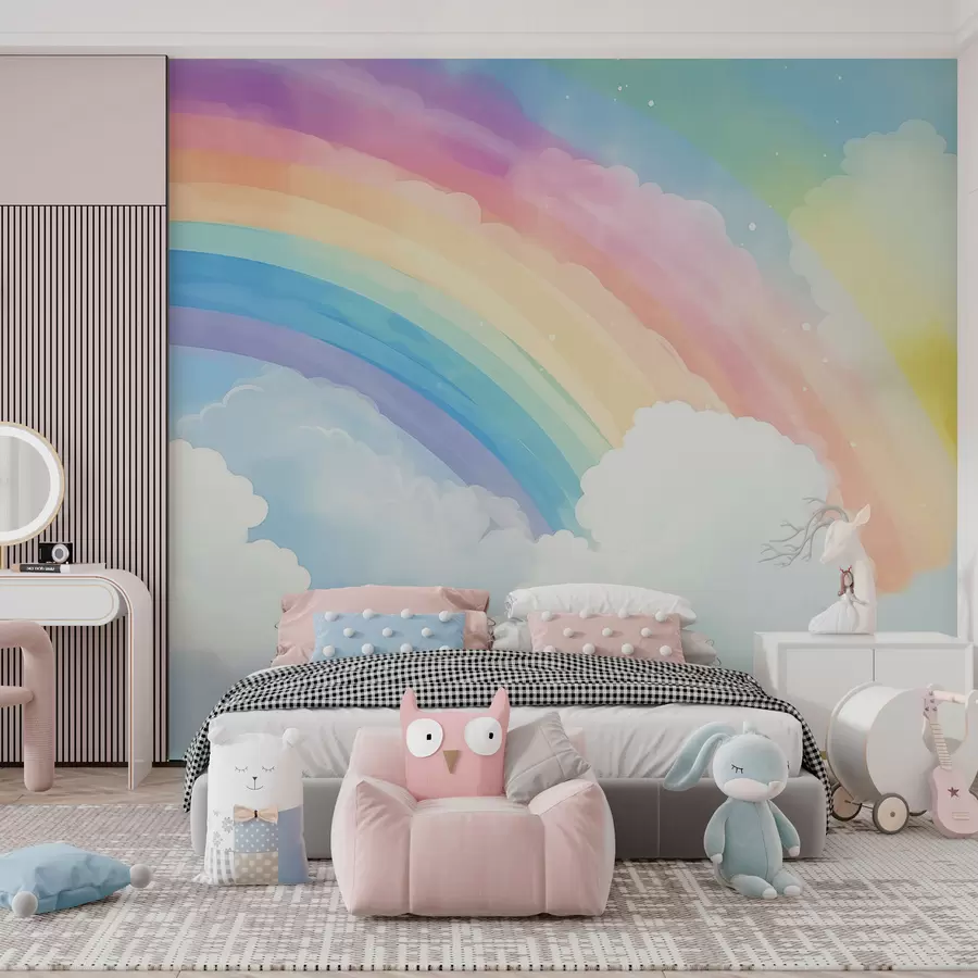 wall murals Rainbow in the sky w04487