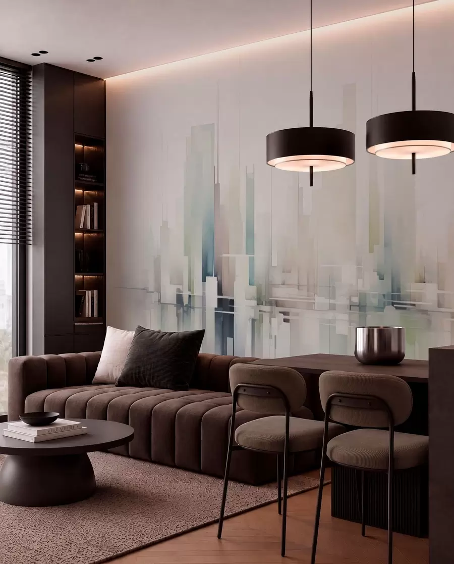 wall murals City of Pale Reflections w04488