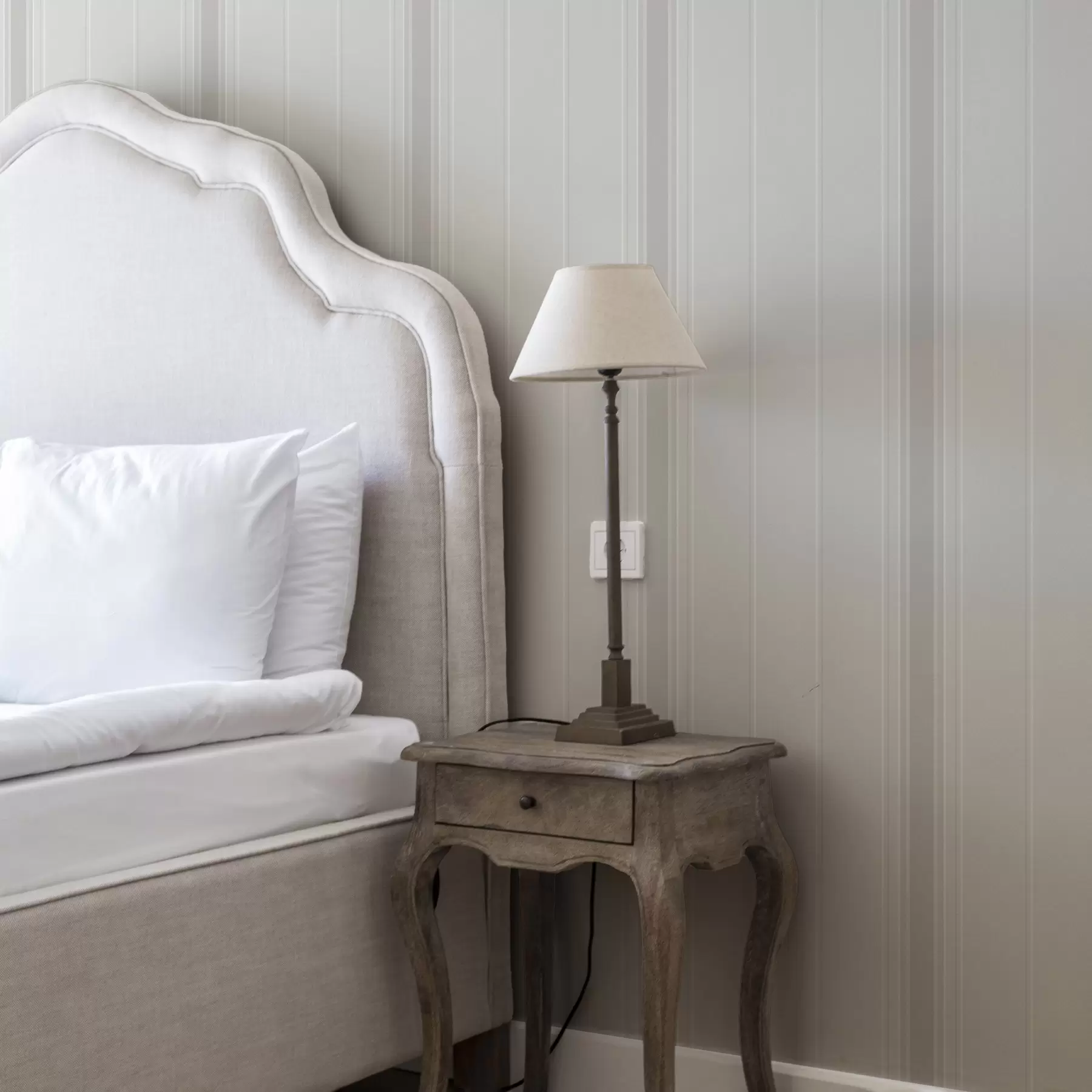 wall murals Light beige-toned stripes with wide accents a00518
