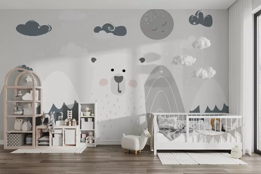 wall murals Bear in the mountains w04586
