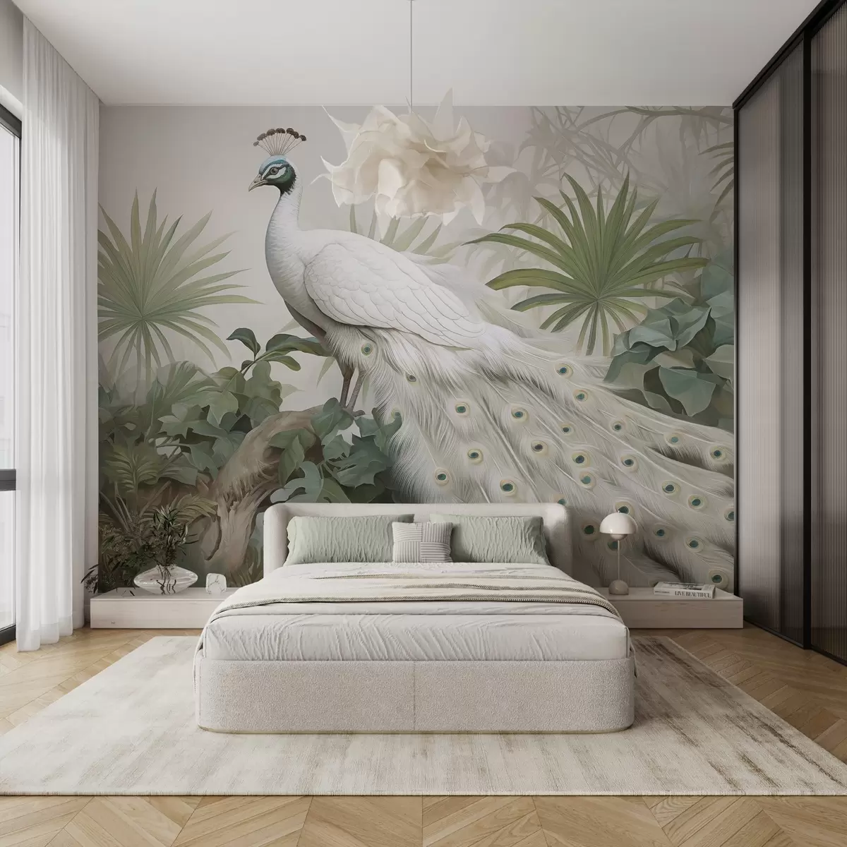 wall murals Peacock w04595