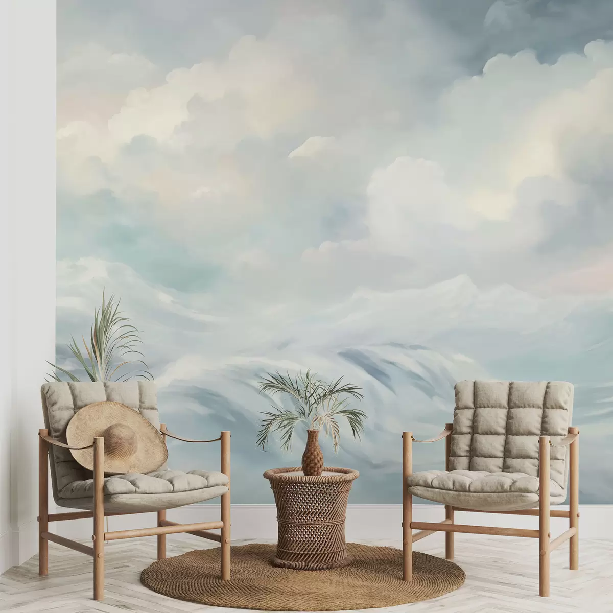 wall murals Clouds and sea w04598