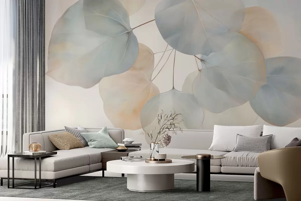 wall murals Huge leaves w04599