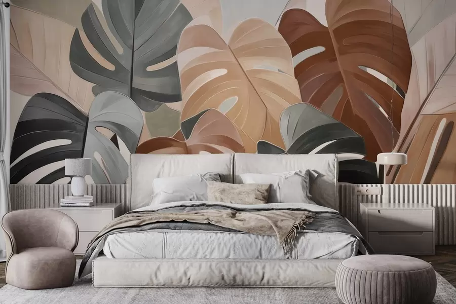 wall murals Leafy rhythm w04568v2