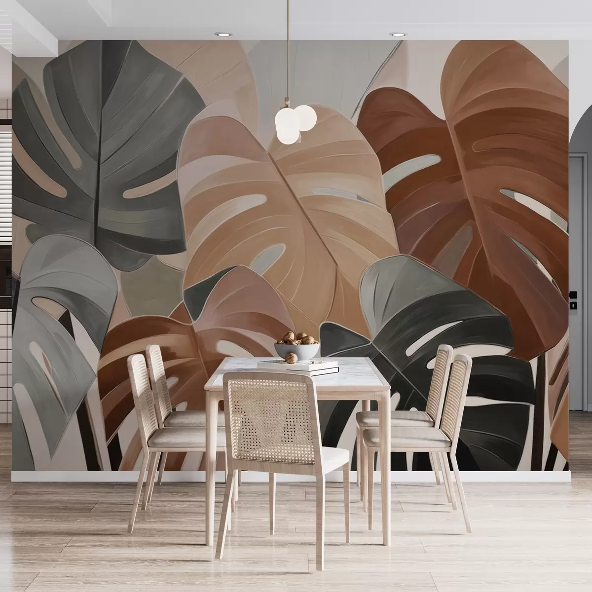 wall murals Leafy rhythm w04568v2