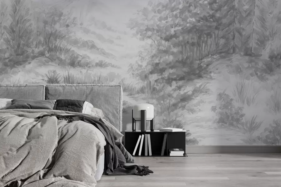 wall murals Colorful contours w04572v2