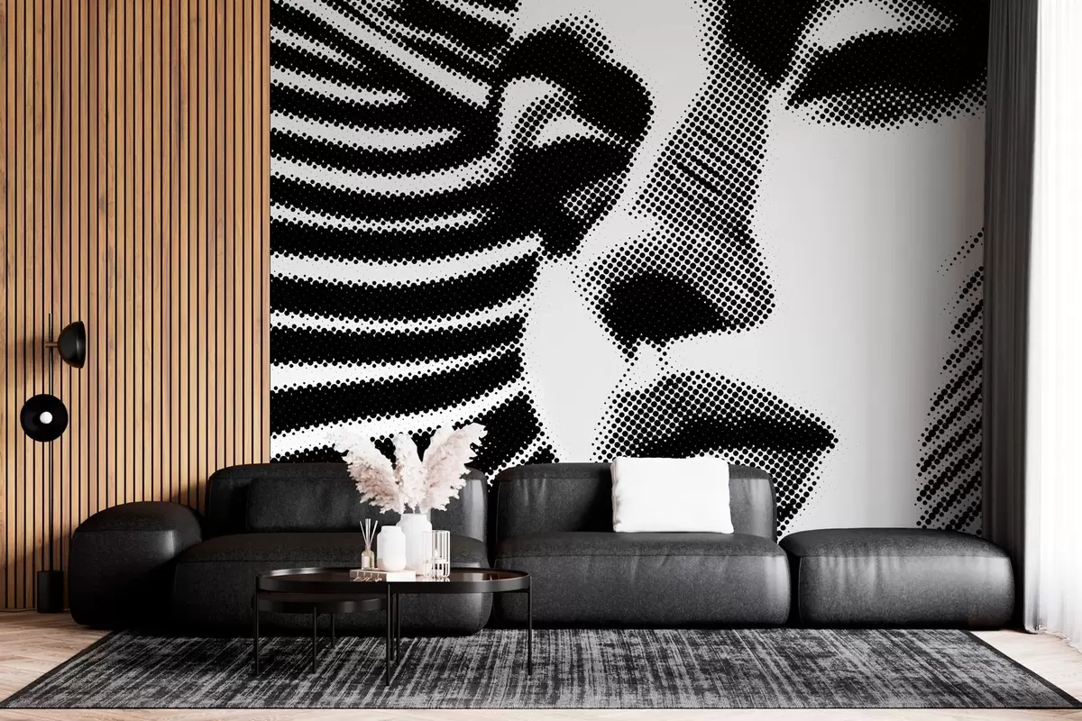 wall murals Pop art style face of a woman w04504