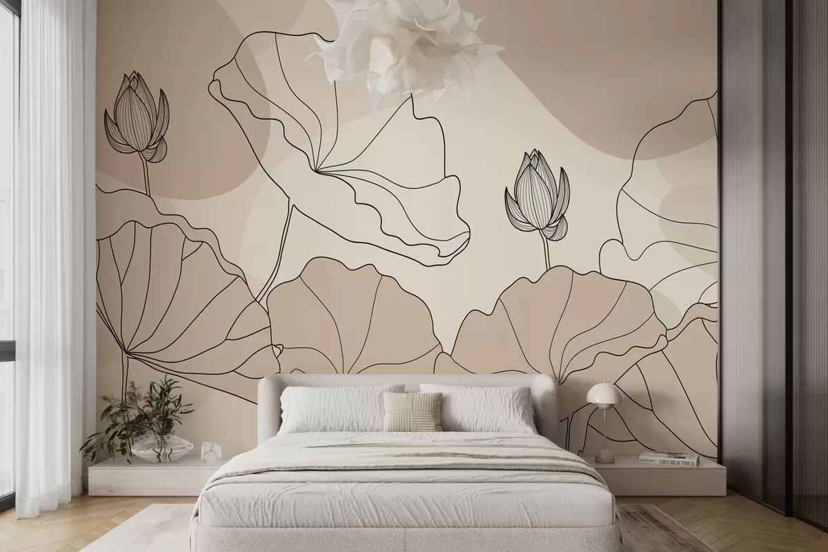 wall murals Lotus flowers w04648