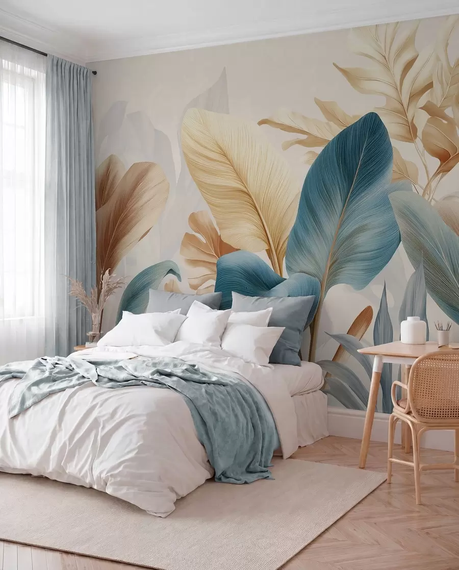 wall murals Botanical Leaves w04589