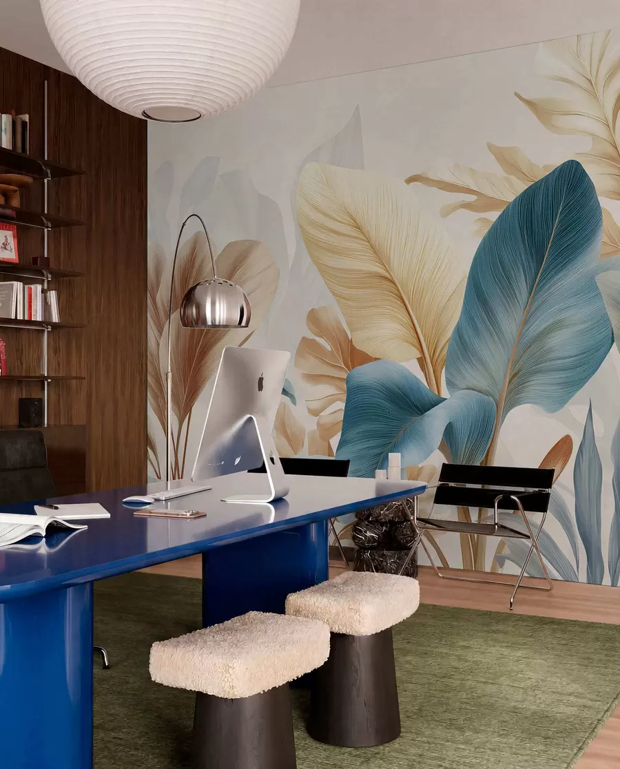 wall murals Botanical Leaves w04589