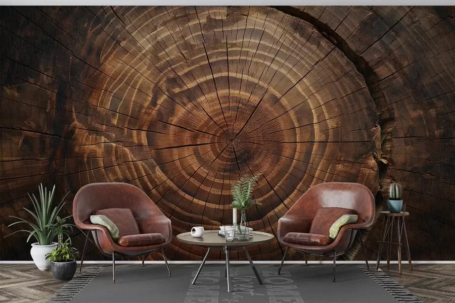 wall murals Tree Rings w04642