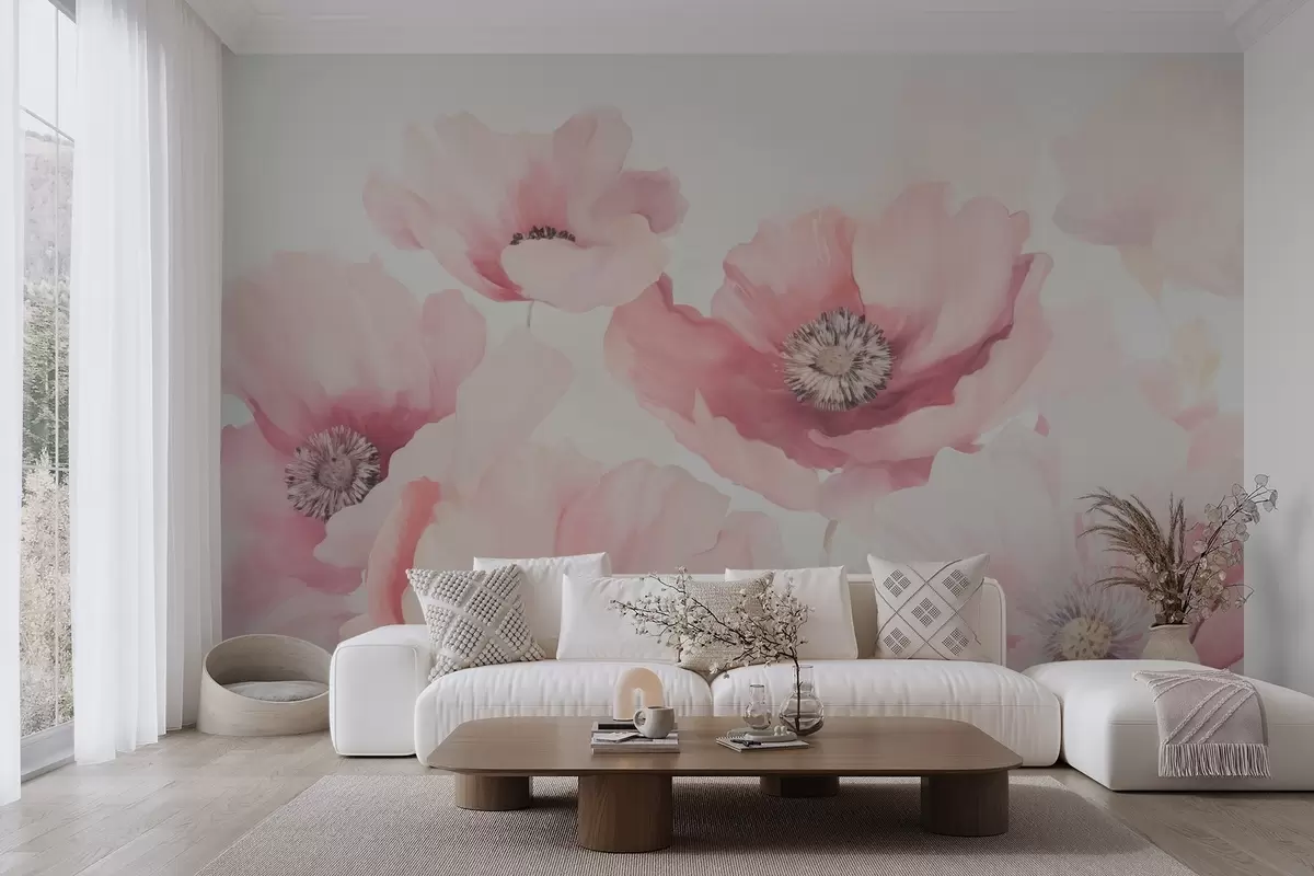 wall murals Poppies w04656