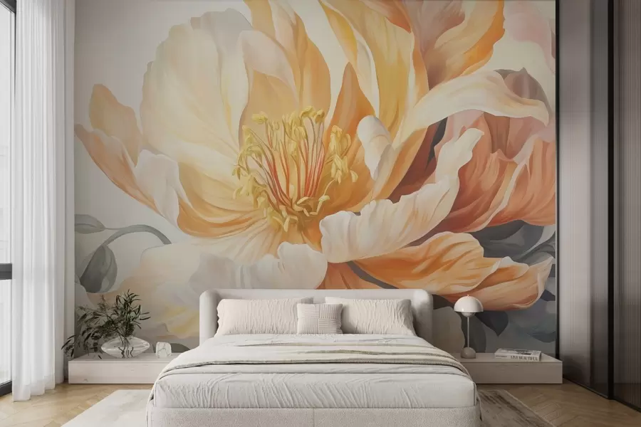 wall murals Blossoming flower w04686