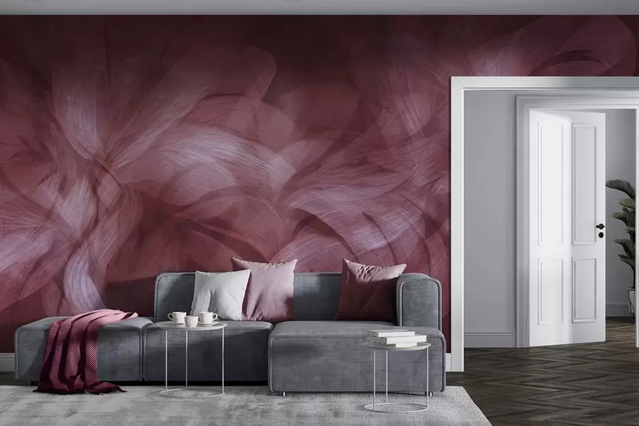 wall murals Abstract waves on a concrete wall w04668v2