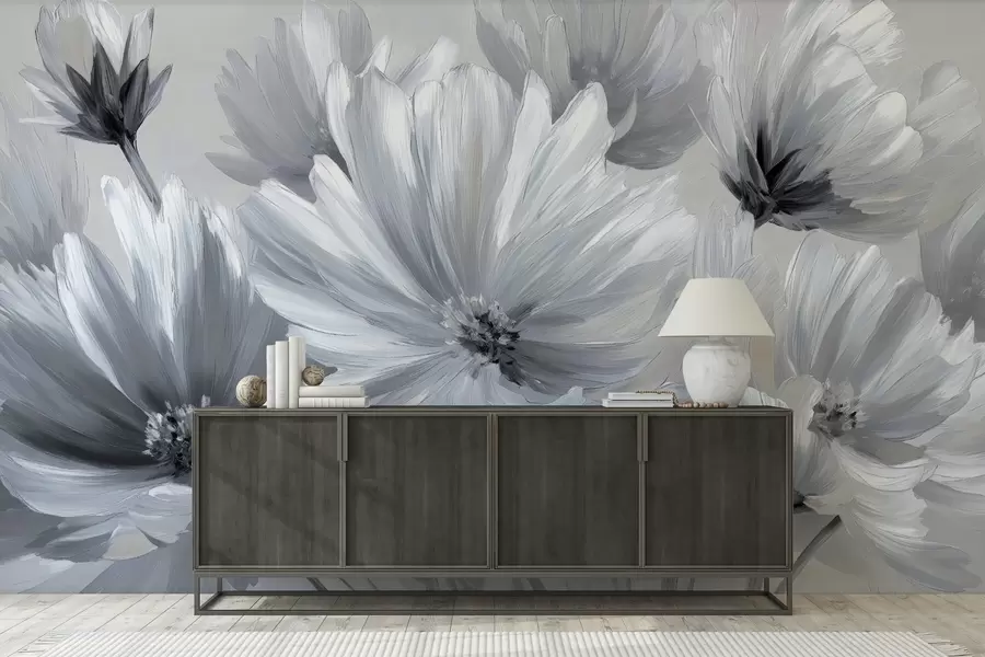 wall murals Abstract flowers w04670