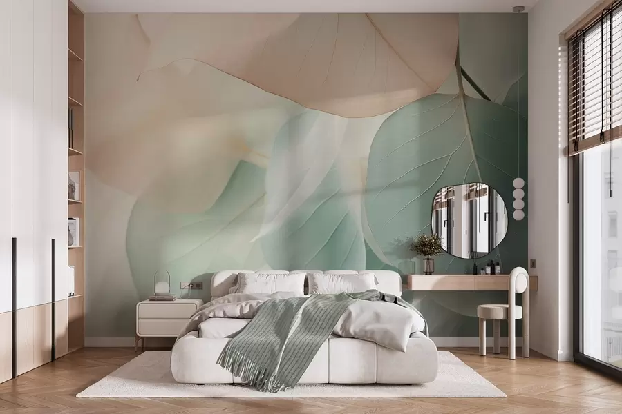 wall murals Abstract leaves w04726