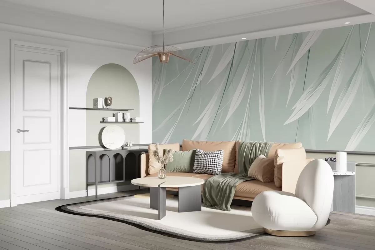 wall murals Hanging thin leaves w04703v1