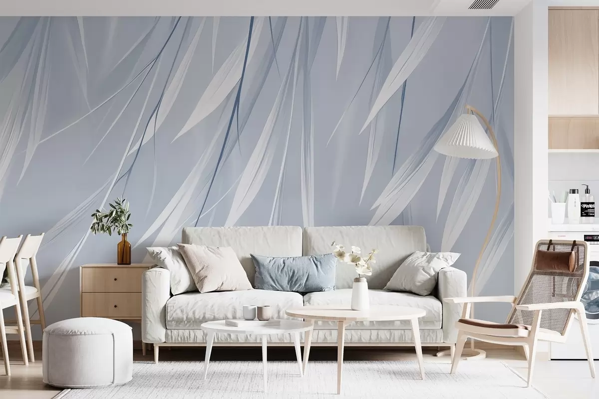 wall murals Hanging thin leaves w04703v2