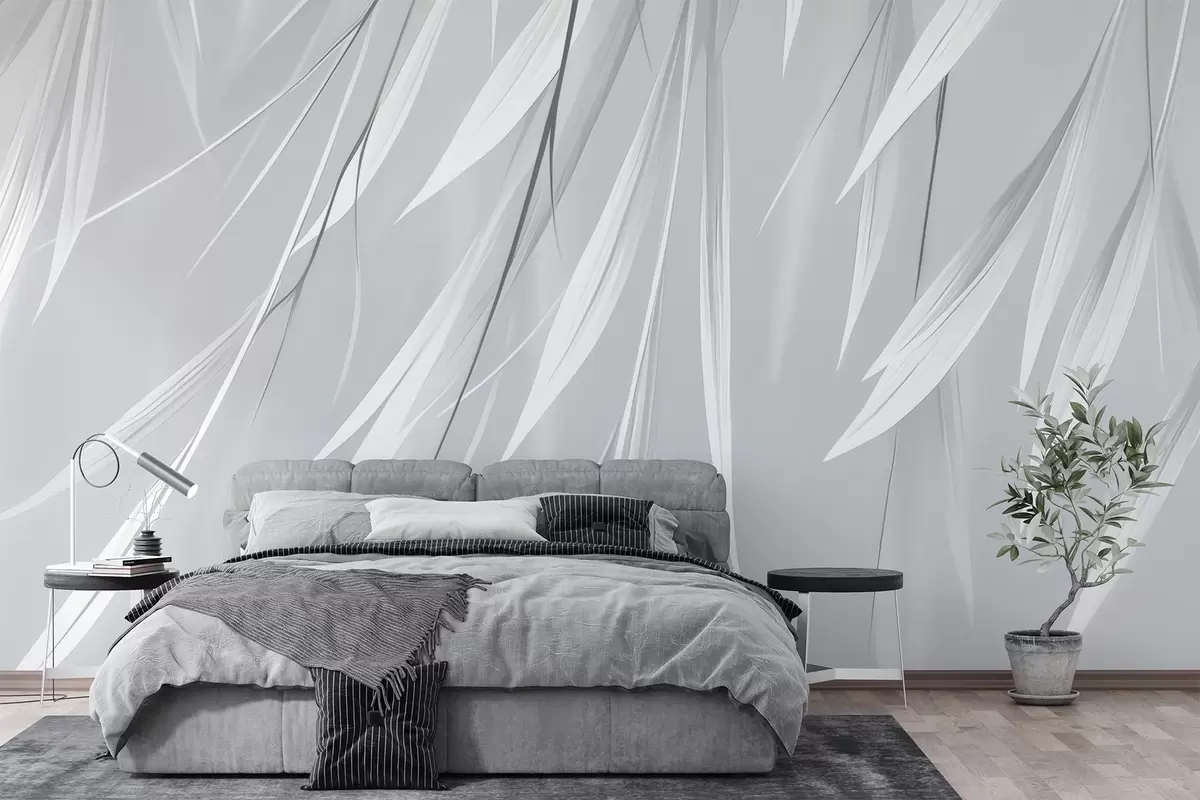 wall murals Hanging thin leaves w04703v3