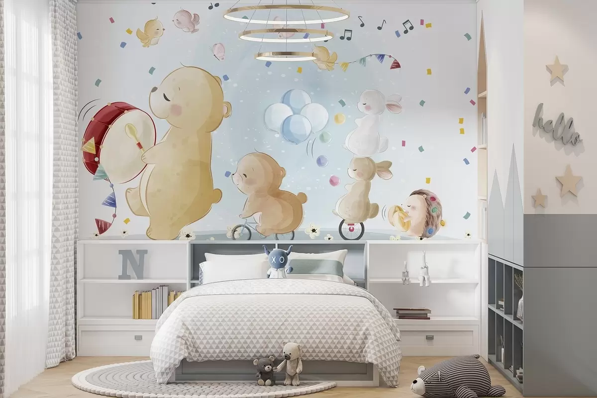 wall murals Fairytale animals w04762