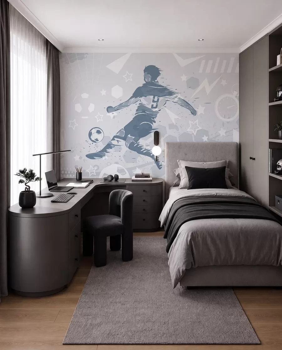 wall murals Soccer player, sports w04763v1