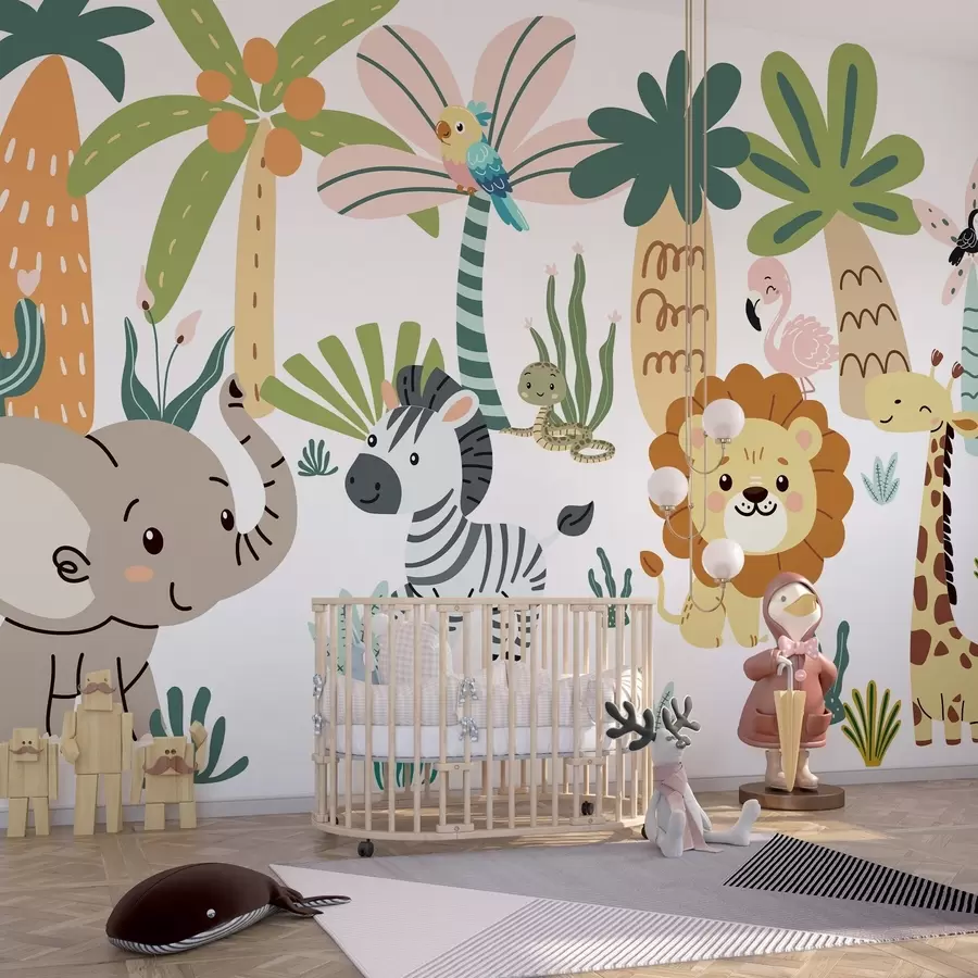 wall murals Children's animals w04758