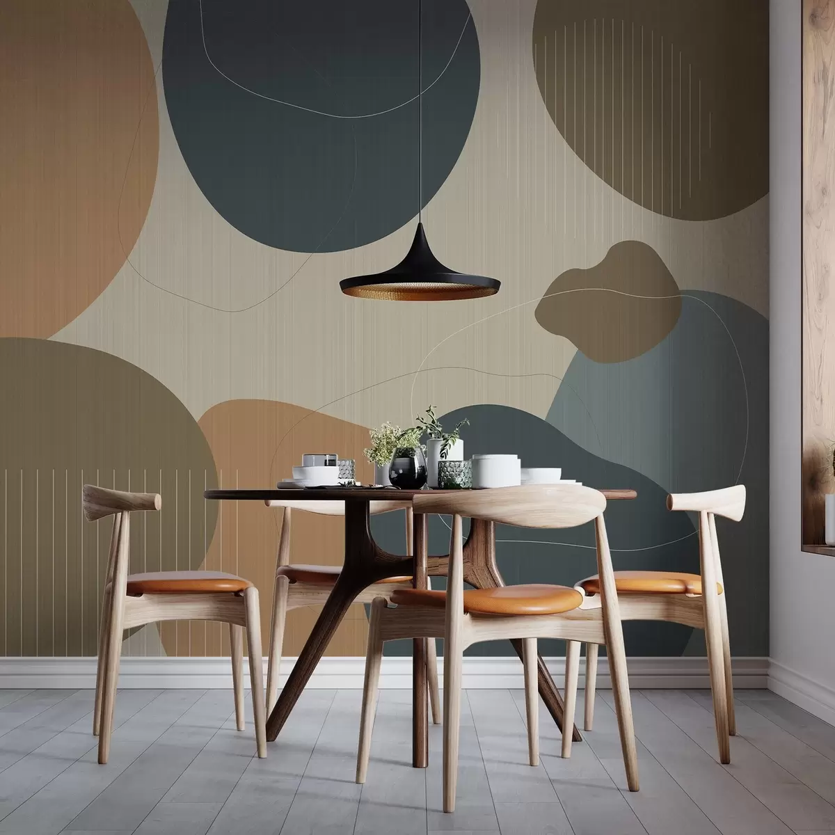 wall murals Abstract circles w04759v1