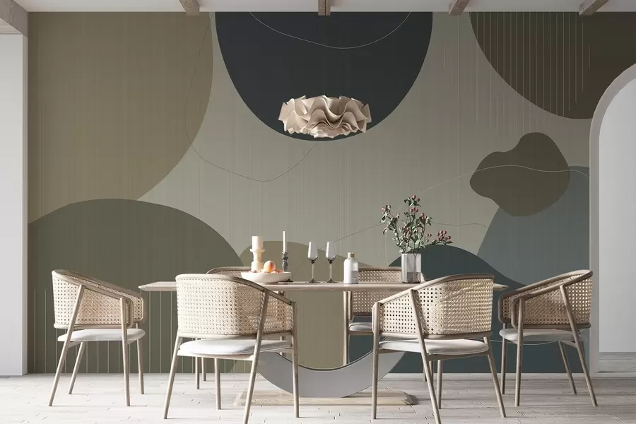 wall murals Abstract circles w04759v2