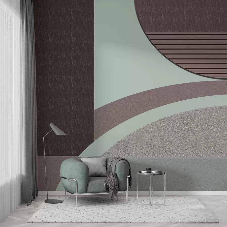 wall murals abstract textured geometry  w04631