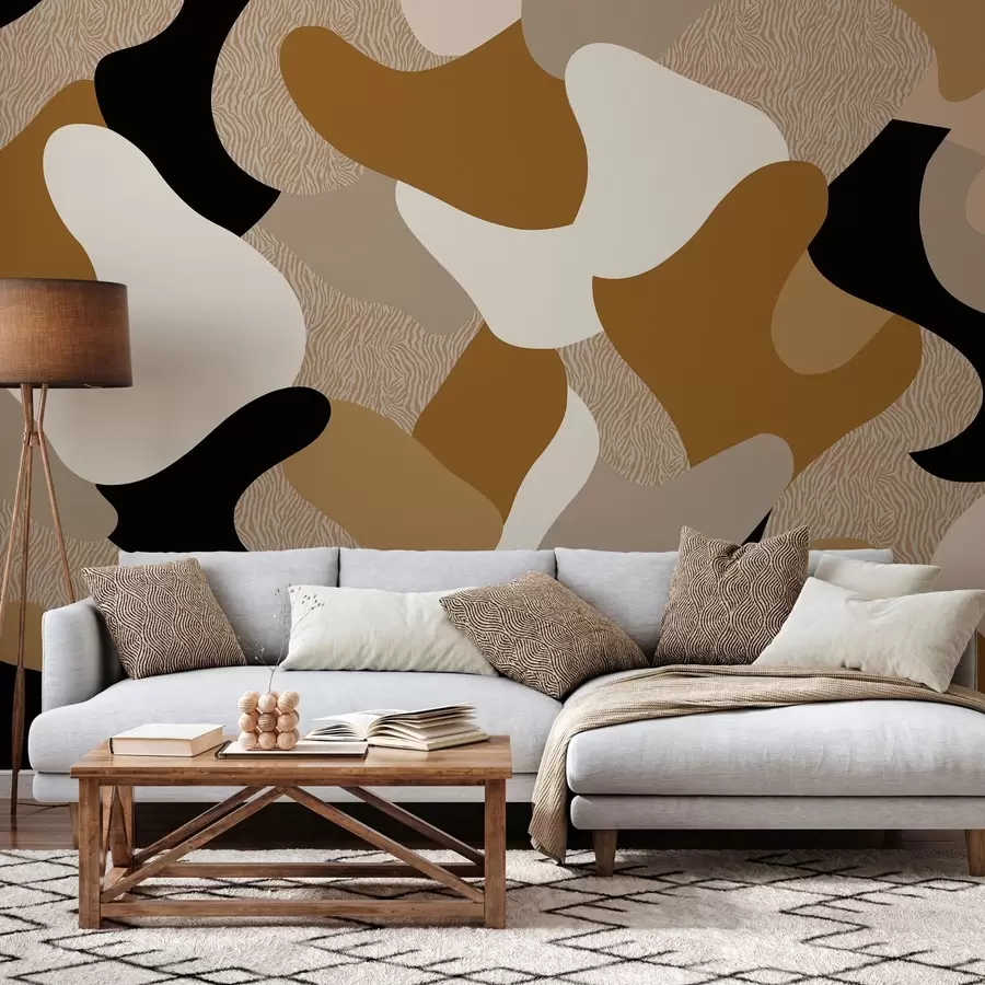 wall murals abstract shapes and textures w04629