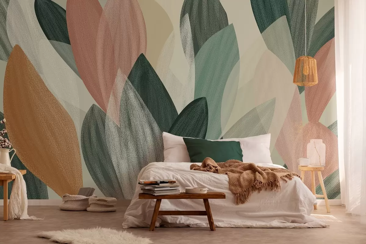 wall murals fantasy leaves  w04757
