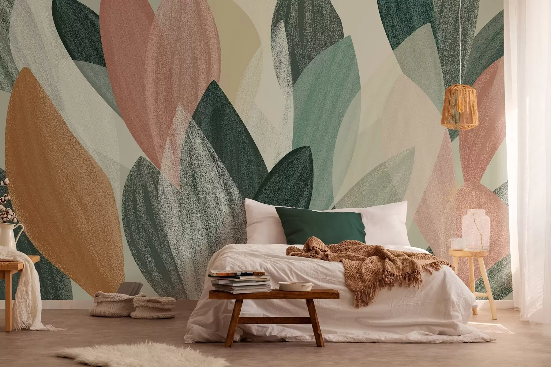 wall murals fantasy leaves  w04757
