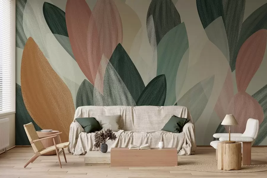 wall murals fantasy leaves  w04757